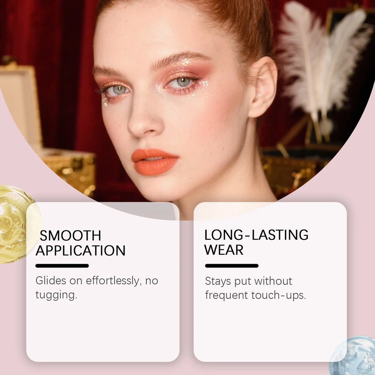 Zephoco Shimmer Cream Eyeshadow Stick – Pigmented & Long-Lasting Cream Eyeshadow Stick Qst