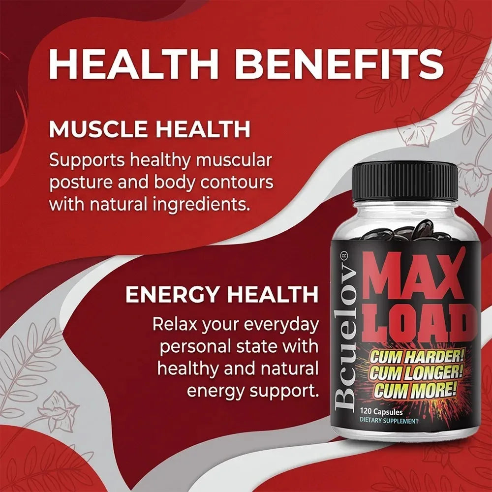 VITALXTRA Men's Maca Energy & Endurance Supplement | Non-GMO Men's Supplement Qst