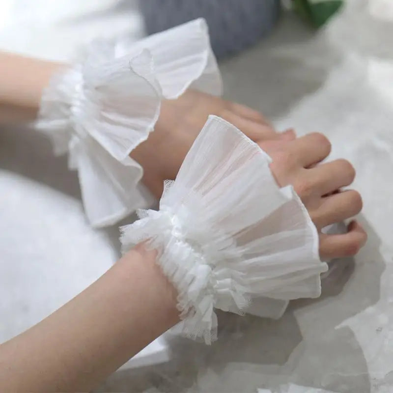 Lace Fake Sleeve Cuffs – Nail Art Photography Props (1 Pair) Nail Art Props Qst