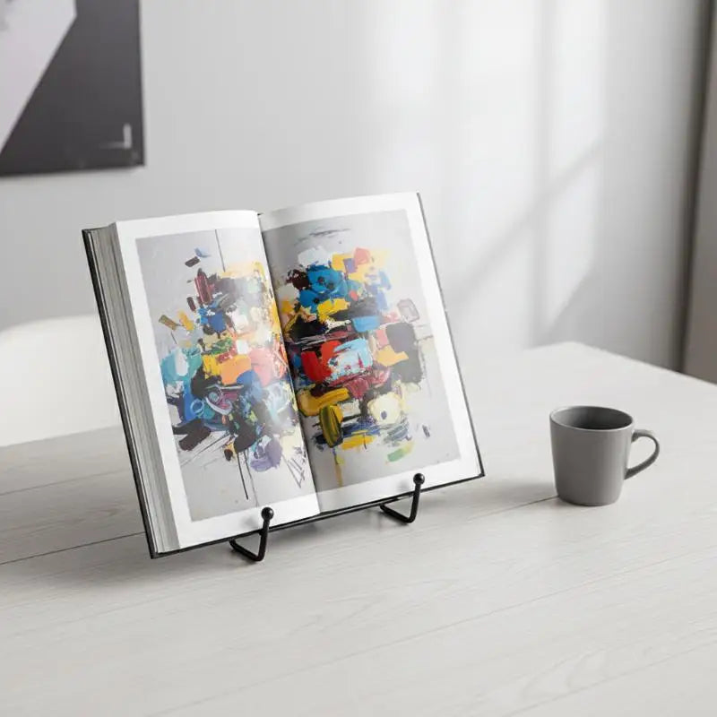 Iron Easel Stand for Photo Frames, Ceramic Discs & Albums Display Easel Stand Qme