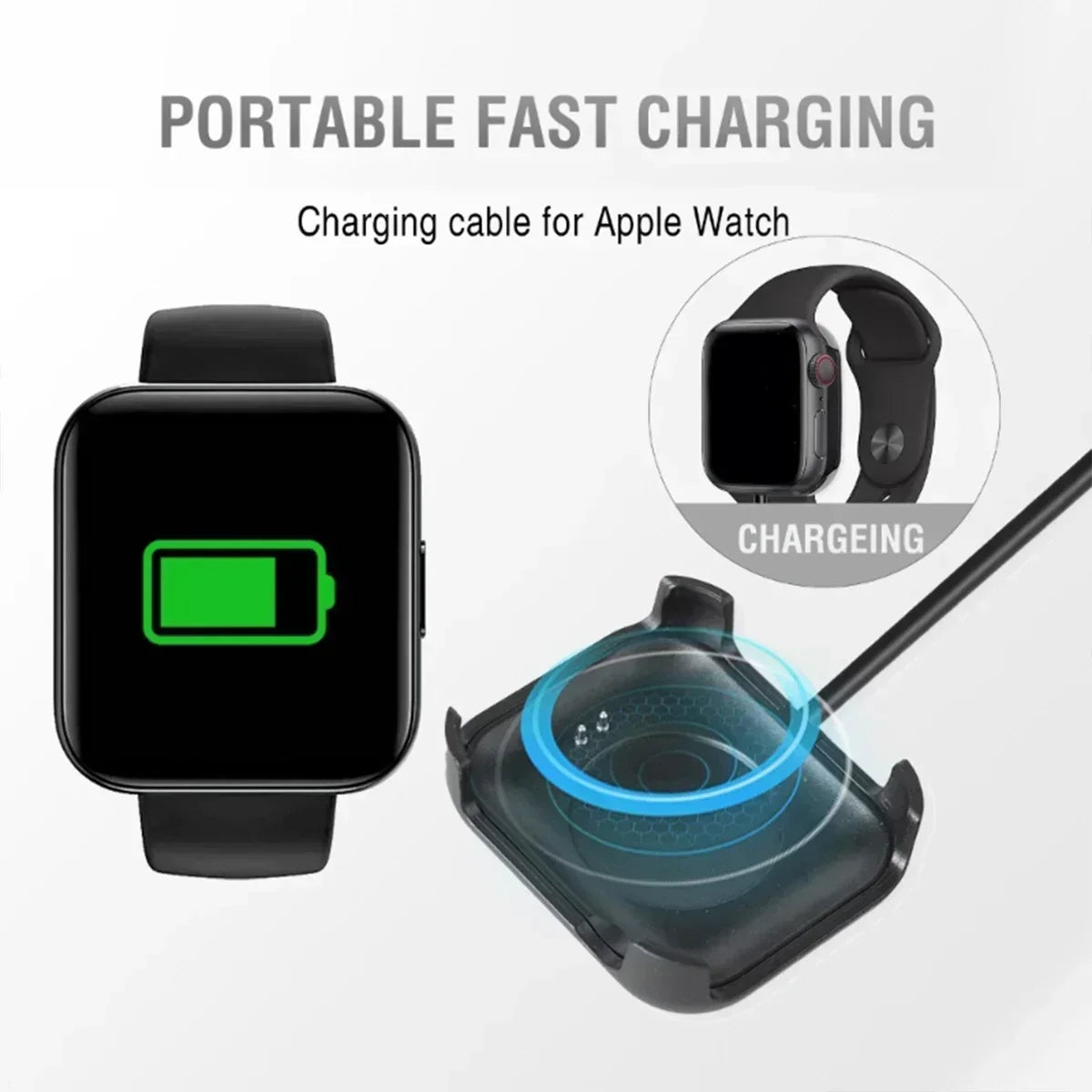 HW22 HW19 HW18 Smartwatch Fast Charging Cable Adapter Smartwatch Charging Cable Qme