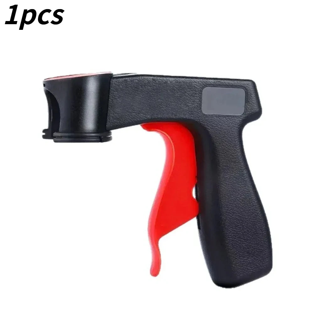 Reusable Aerosol Trigger Handle – DIY Spray Can Converter Aerosol Spray Accessory Qme black-red 1pcs