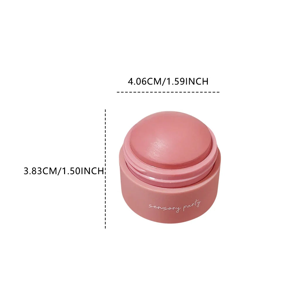 6-Color Waterproof Cream Blush – Long-Lasting Multi-Use Makeup Cream Blush Qme