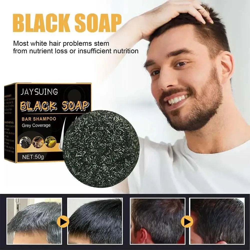 He Shou Wu Hair Darkening Shampoo Bar – Grey Coverage 50g Hair Darkening Shampoo Bar Qst