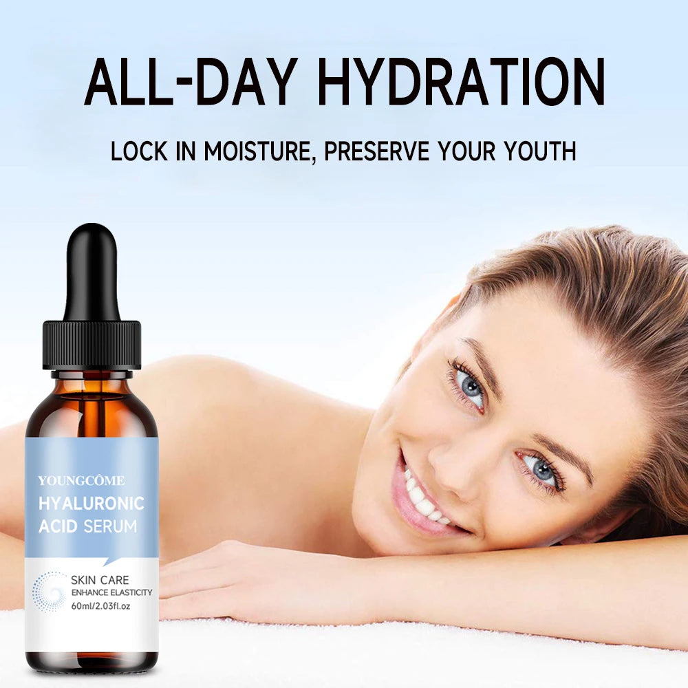 YOUNGCOME Hyaluronic Acid Serum – Anti-Wrinkle & Hydrating Face Serum Qst 60ML