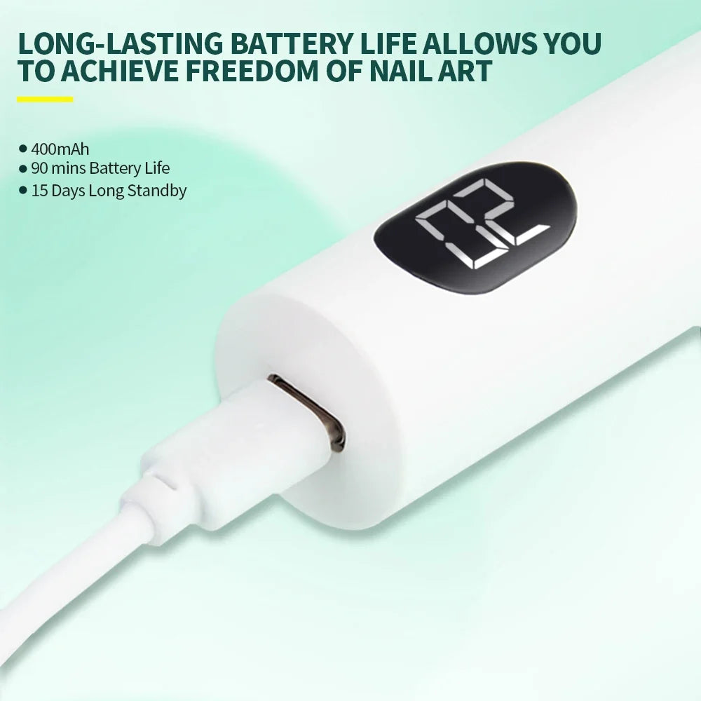 Nailpop Mini UV Nail Lamp – Portable Battery-Powered Curing UV Nail Curing Lamp Qme