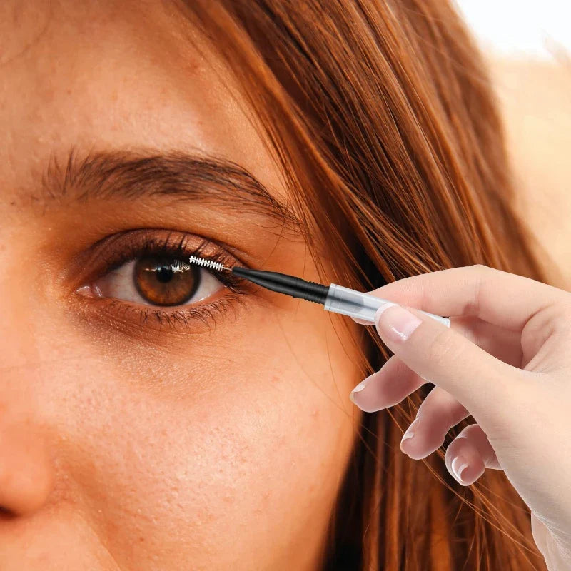 Mini Disposable Eyebrow Lifting Brushes – Bendable Spiral Spoolie Disposable Brow Brush Qme