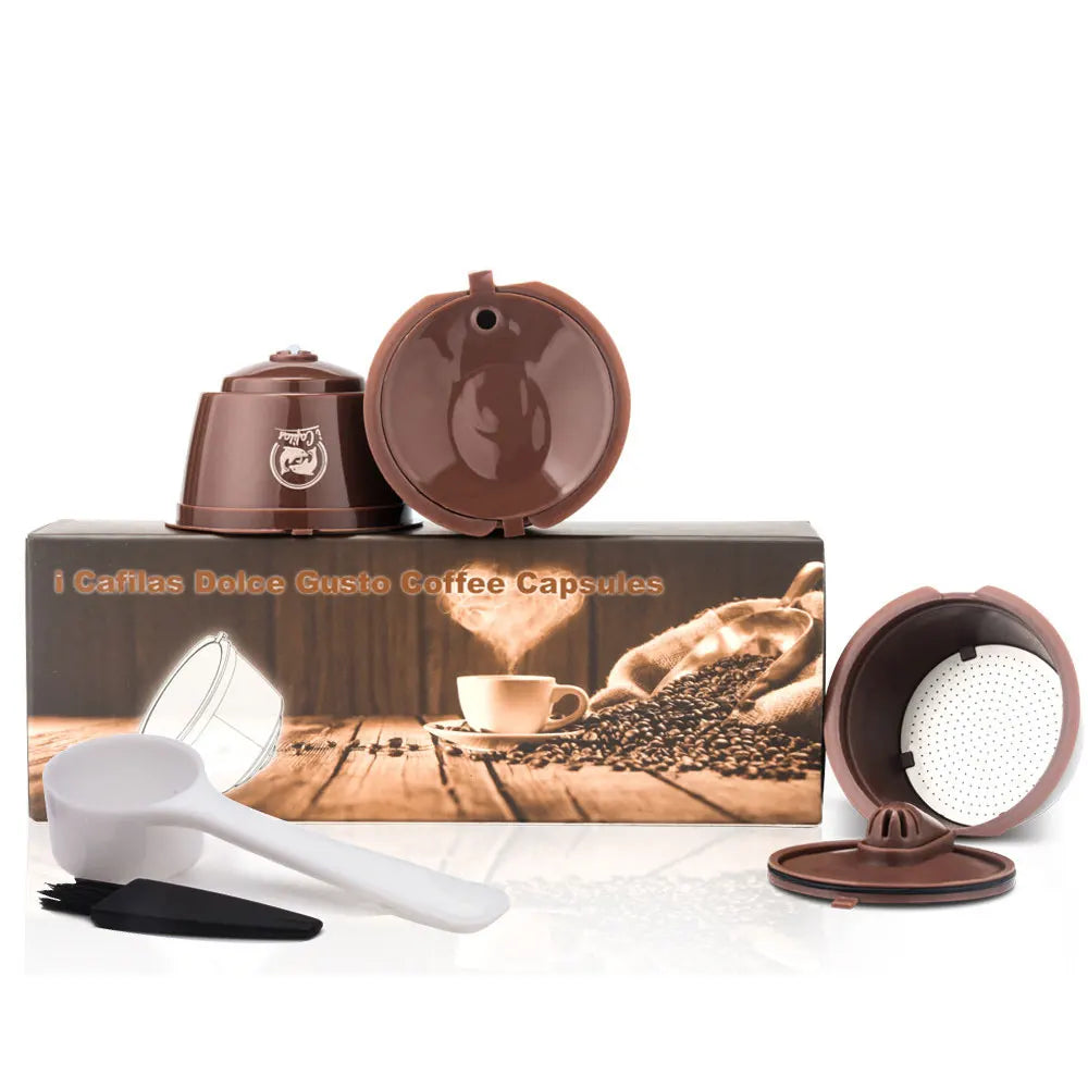 Reusable Dolce Gusto Coffee Capsule Pods – Refillable Filter Refillable Coffee Pods Qst 3pods br