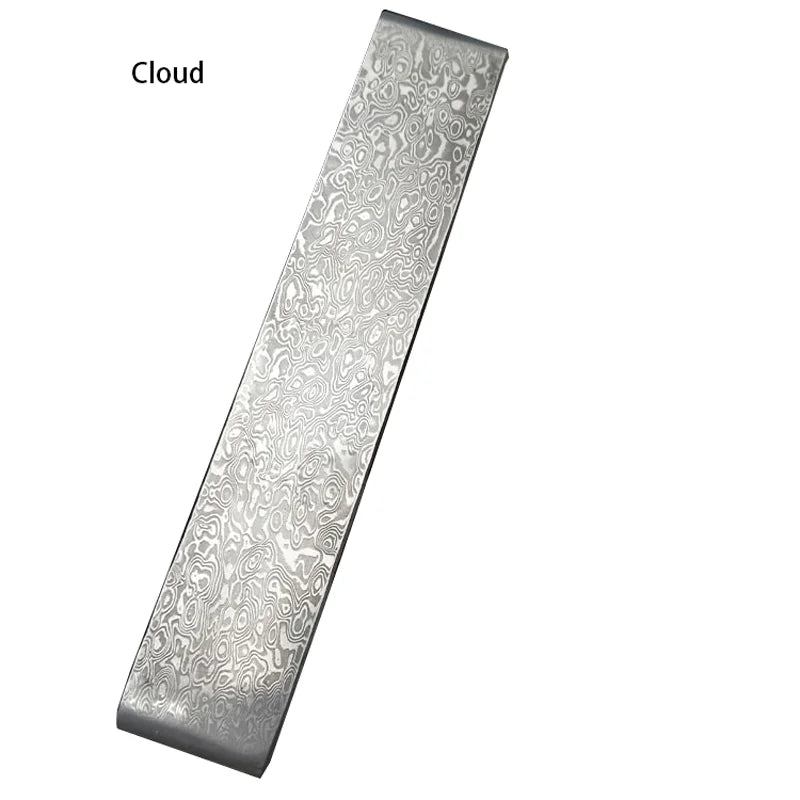 Damascus Steel Knife Billet VG10 Core 40×5×0.5cm – DIY Blank Knife Making Billet Qst 40X5X0.5CM Cloud