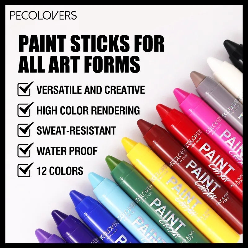 Waterproof Body Paint Pen – Long-Lasting & Sweat-Proof, 8 Colors Body Paint Pen Qme