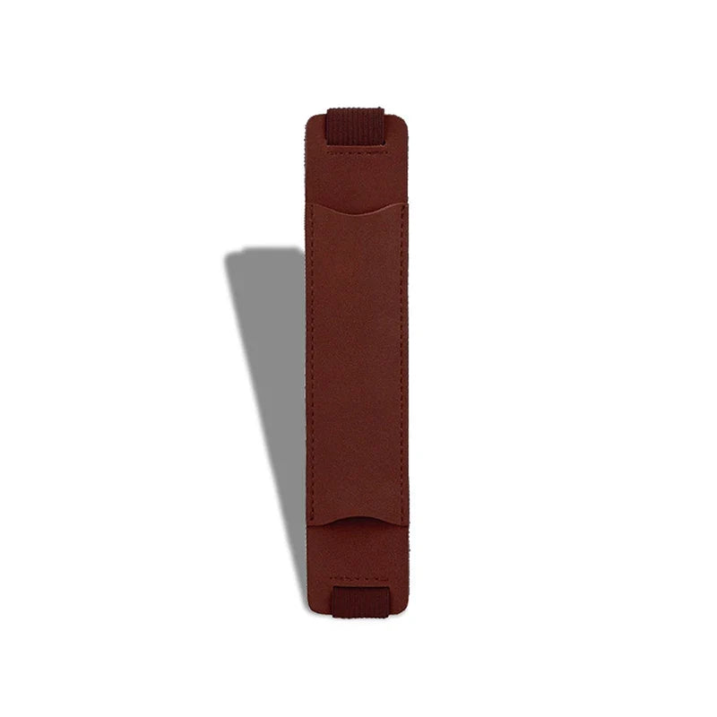 PU Leather Pen Holder Sleeve with Adjustable Elastic Band Notebook Pen Holder Qme A4