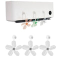 AC Vent Deflector 3-Pack | Universal Air Conditioning Fan Guard AC Vent Deflector Qme White