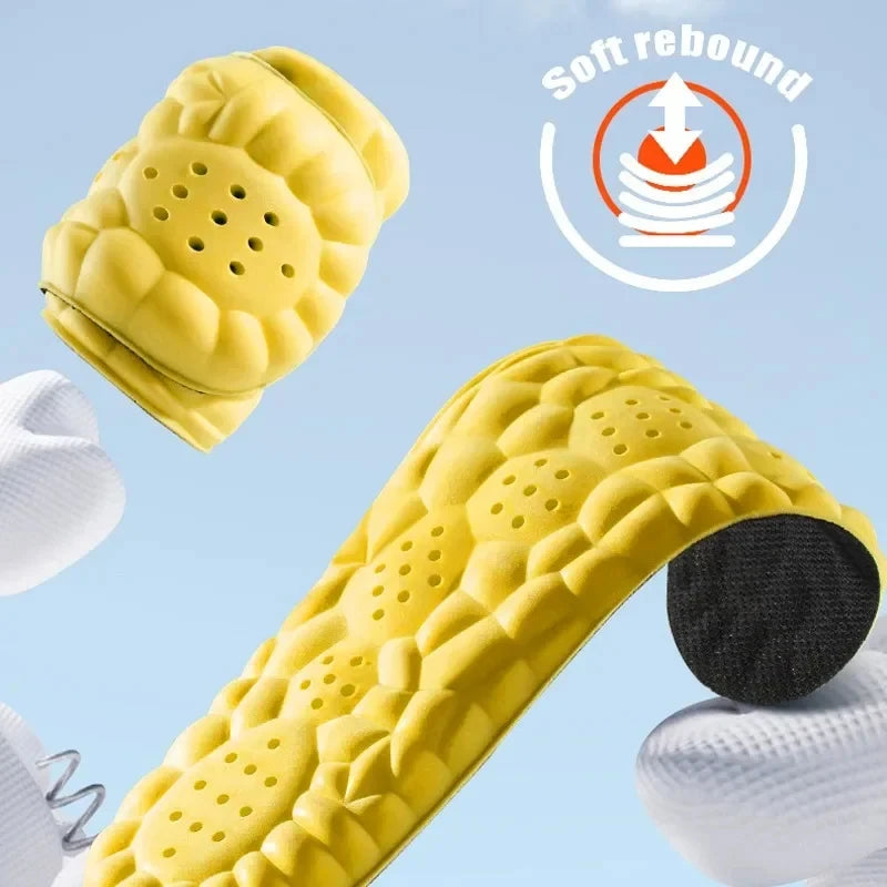 4D Cloud Sports Insoles – Breathable PU Cushion for Men & Women Sports Insoles Qst