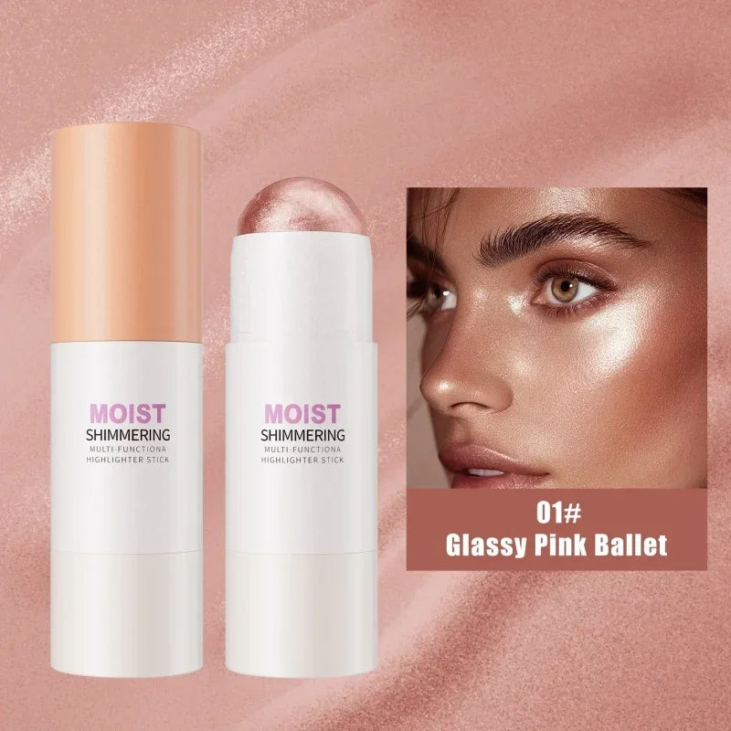Natural Brightening Highlighter Stick – Face Contour Makeup Highlighter Stick Qme A1
