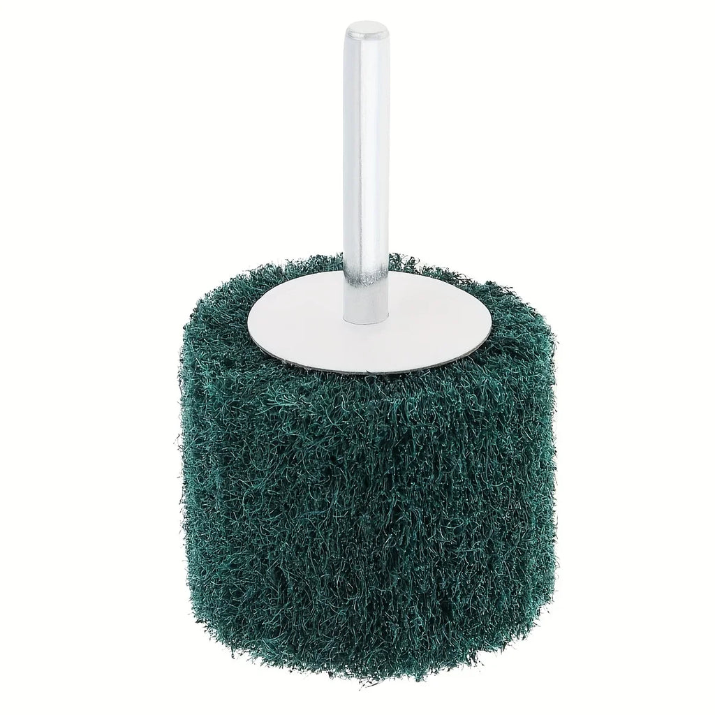 Drill Mounted Flip Wheel Green Scouring Pad Polishing Brush Drill Polishing Brush Qme
