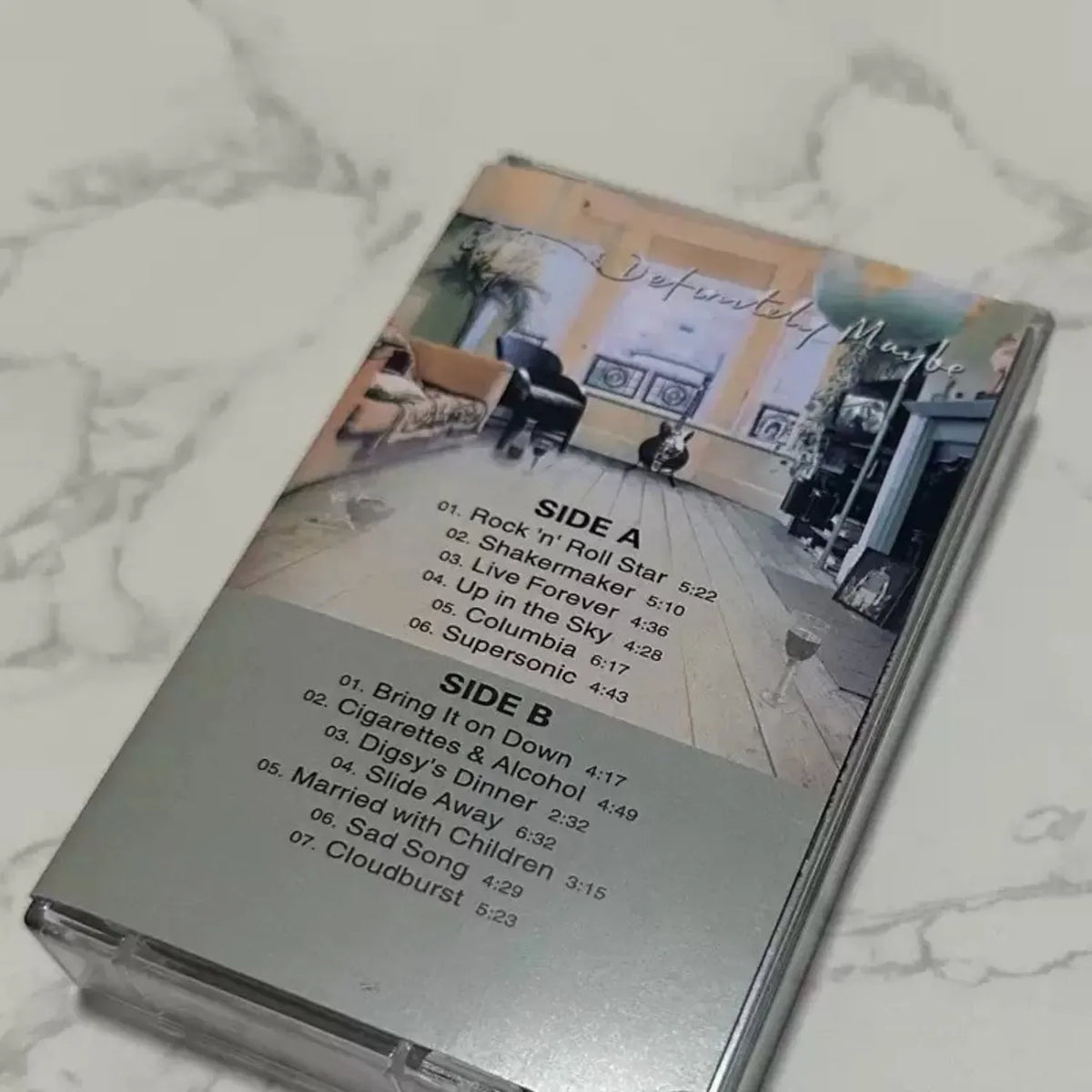 Retro British Rock Music Cassette Tape – Indoor Group Scene Music Cassette Tape Qme