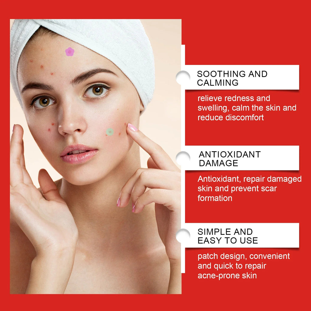 Salicylic Acid Pimple Patches – Colorful Heart Flower Star | Qme Pimple Patches Qme
