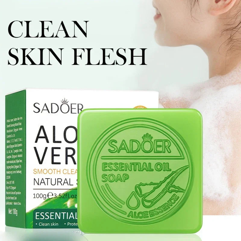 SADOER Aloe Vera Foaming Face Wash Soap – Moisturizing & Firming Foaming Facial Cleanser Qme Default Title