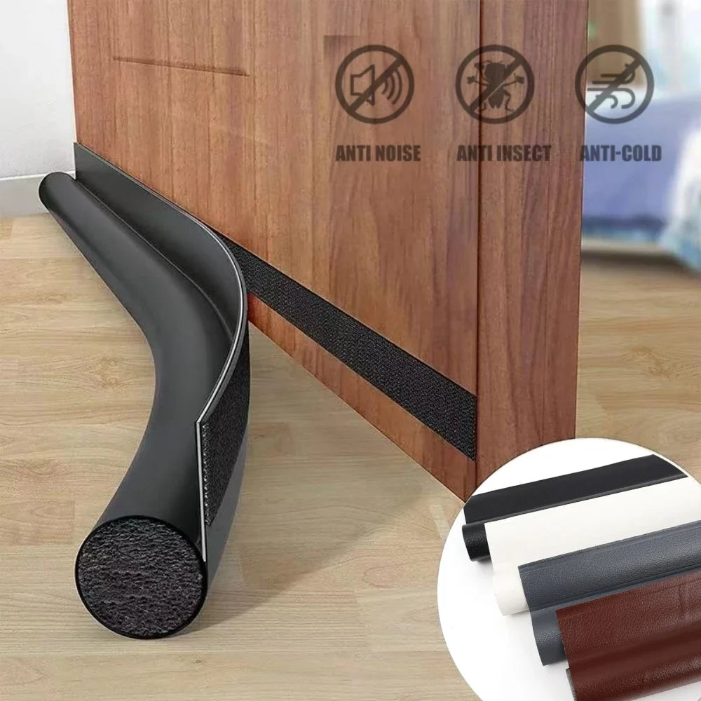 Adjustable Door Bottom Seal Strip – Weatherproof & Soundproof 96cm Door Weather Strip Qme