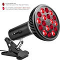 Red Light Therapy Lamp 18 LEDs 660nm & 850nm with Clamp Red Light Therapy Lamp Qst Single-chip EU PLUG