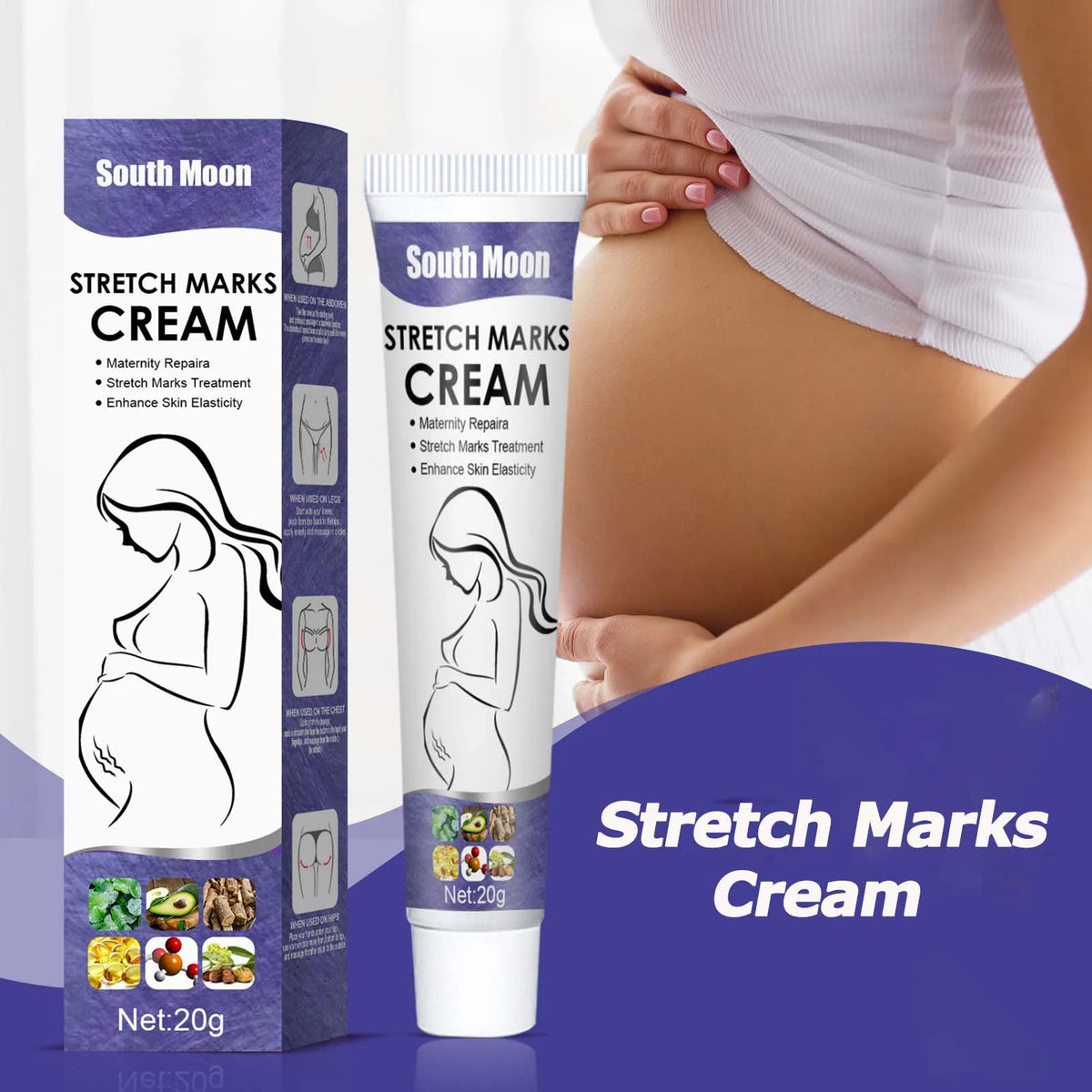 Stretch Mark Cream – Firms, Hydrates & Improves Skin Elasticity Body Firming Cream Qme Default Title