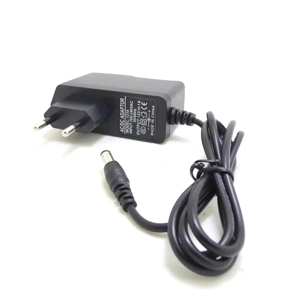ANPWOO EU Plug 12V 1A AC/DC Power Adapter for CCTV Cameras AC/DC Power Adapter Qme