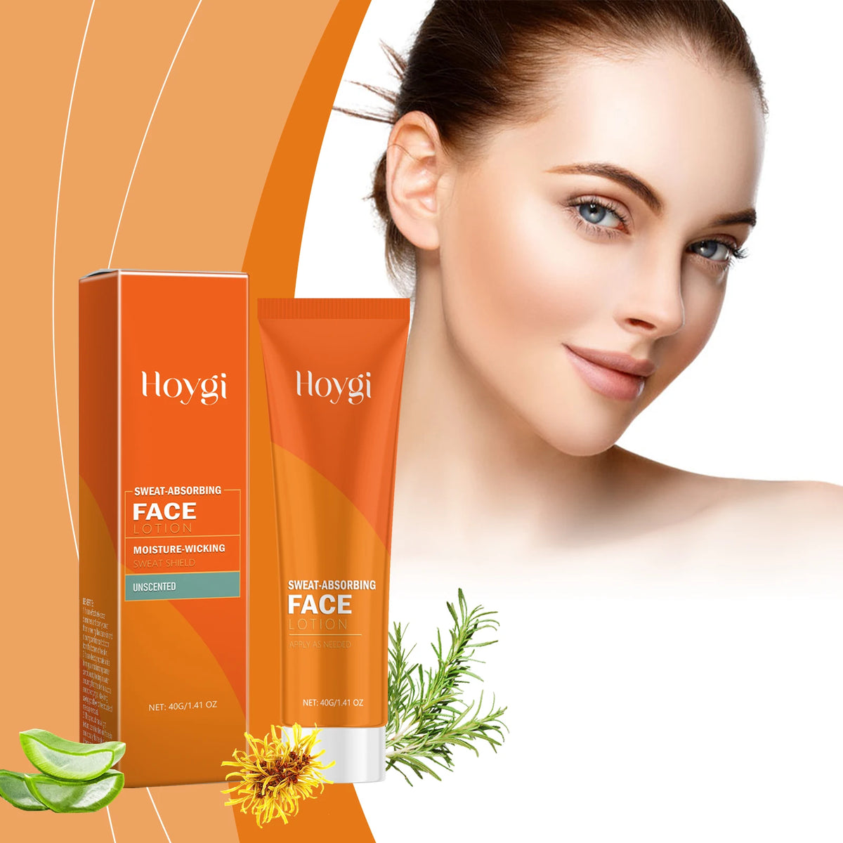 Hoygi Oil Control Sweat-Absorbing Face Lotion 40g | Moisturizer Face Moisturizer Qst