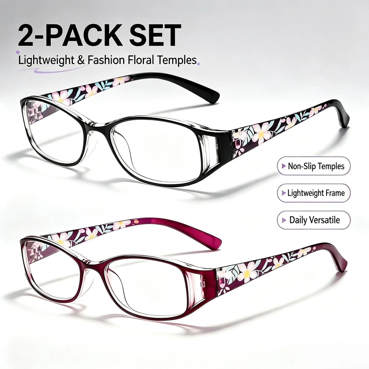 VOPHA Women's Anti-Blue Light Reading Glasses Ultralight L8 Reading Glasses Qst