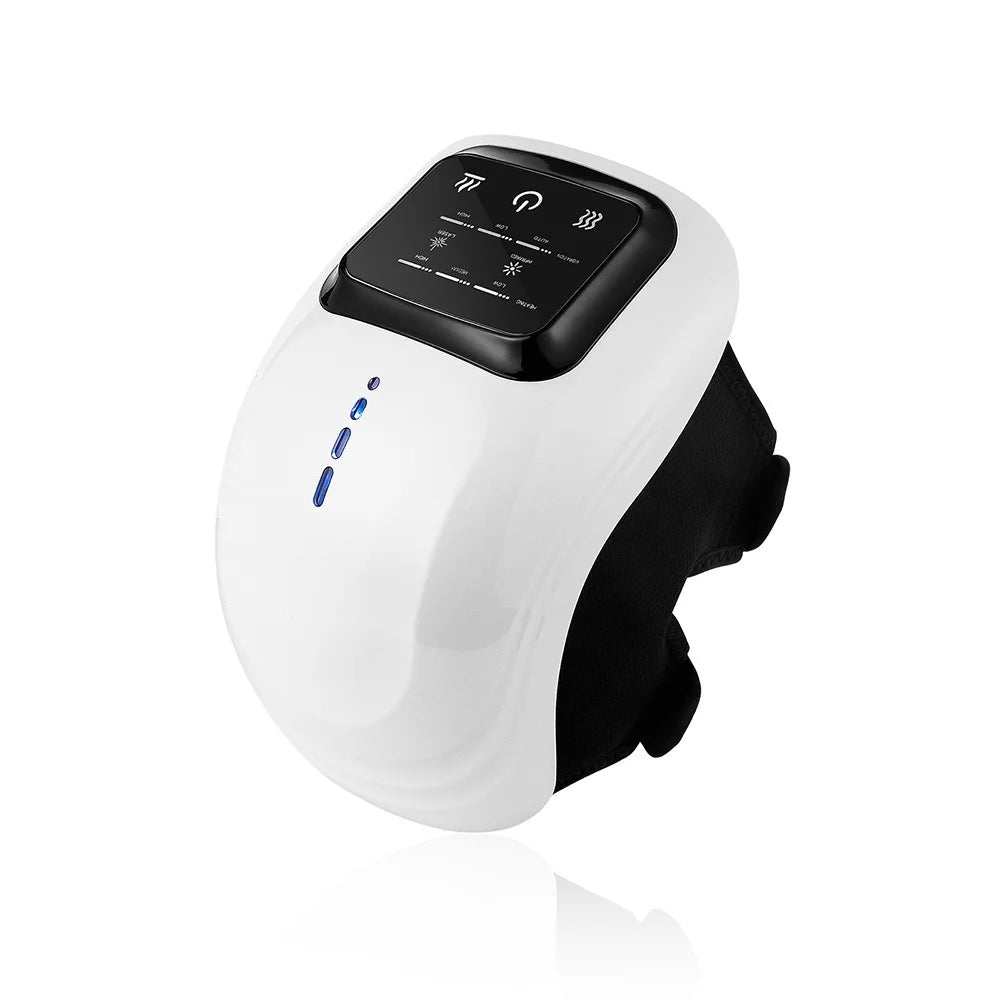 foreverlily Smart Knee Massager – Vibration & Air Pressure Electric Knee Massager Qst Black 1