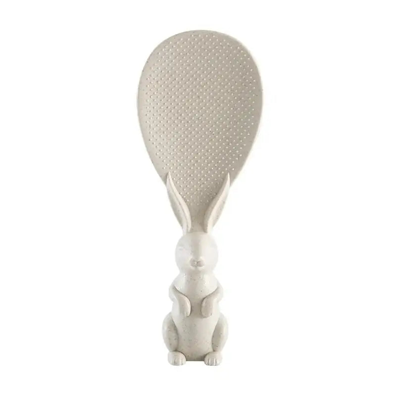 Rabbit Rice Spatula – Self-Standing Non-Stick Rice Spoon Rice Spatula Qme Beige