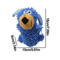 Squeaky Stuffed Dog Toy – Interactive Fleece Chew & Teeth Cleaner Dog Squeaky Toy Qme Blue