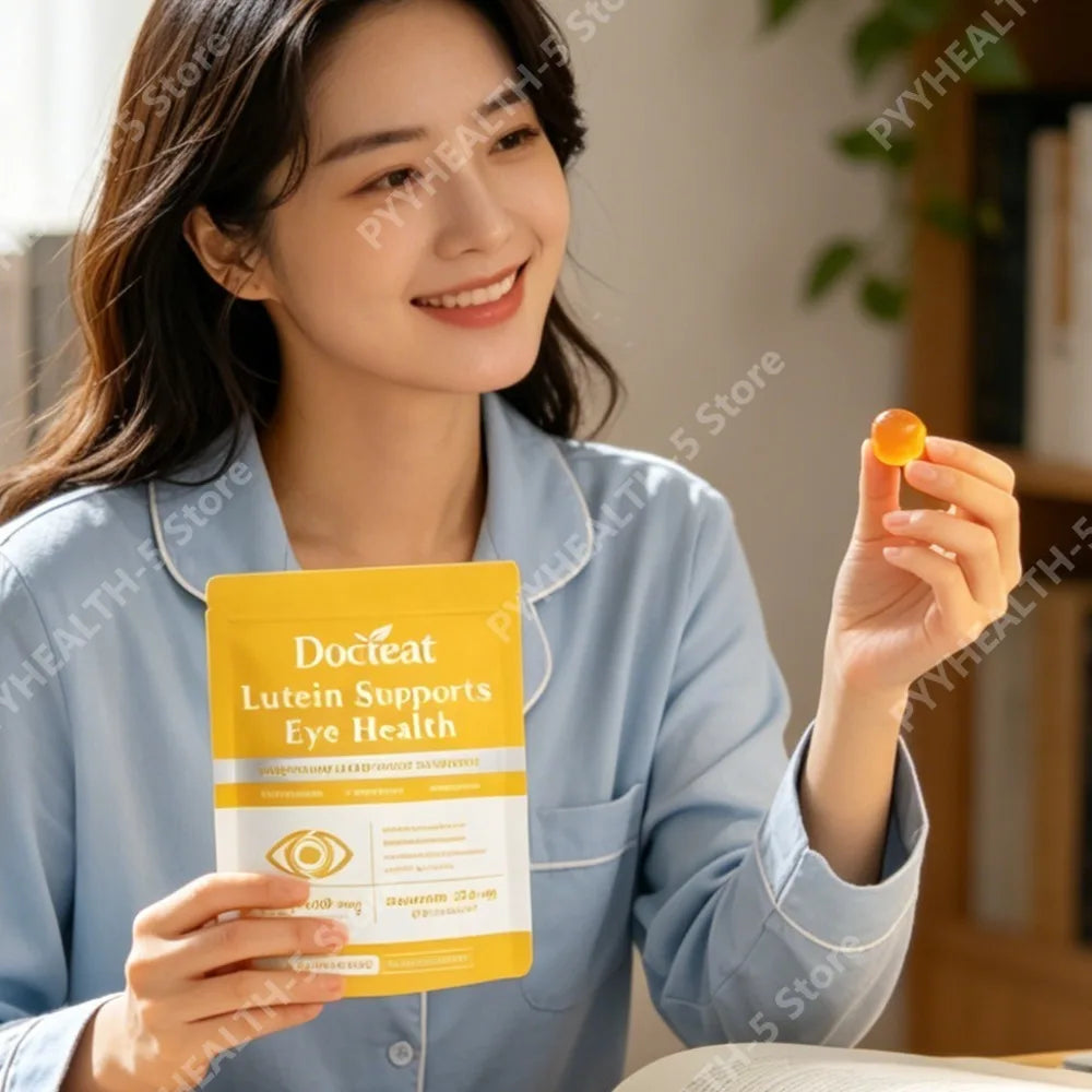 Docteat Lutein & Zeaxanthin Eye Gummies – 60ct Daily Eye Wellness Gummies Qst