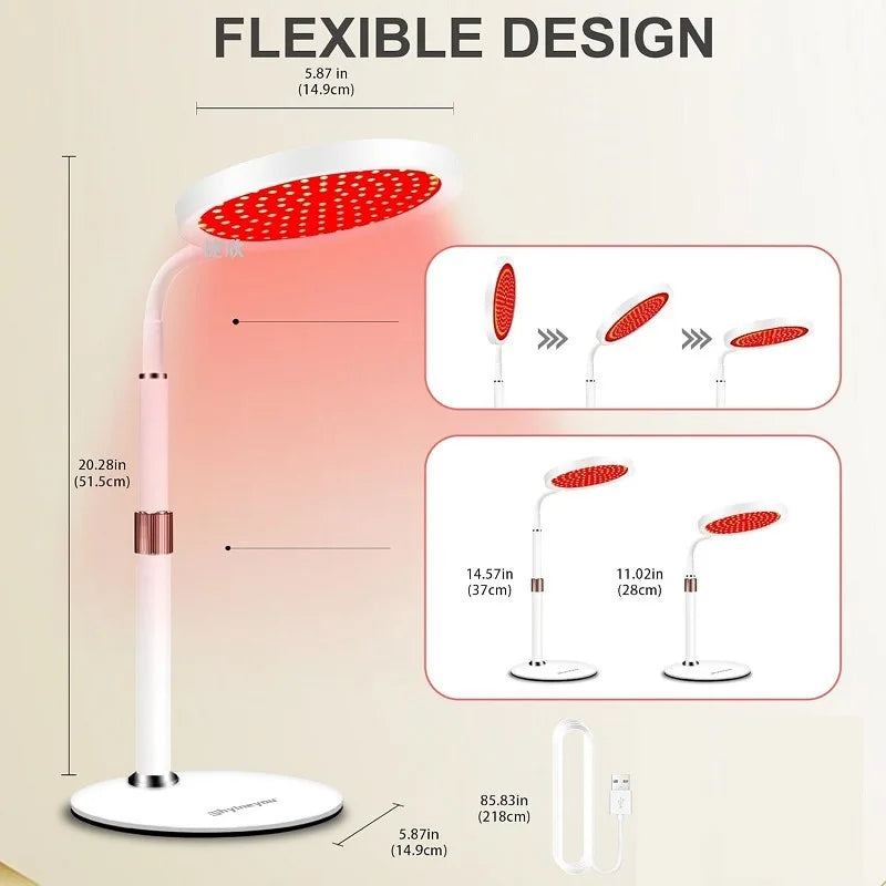 Red Light Therapy Lamp 660nm 850nm – Face & Body Desktop Panel Red Light Therapy Lamp Qst