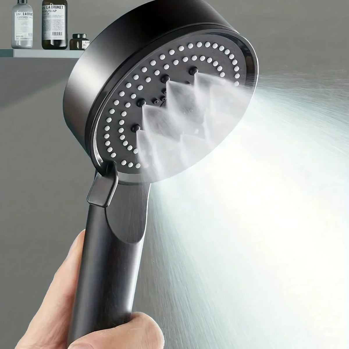 Five-Speed Pressure-Boosting Shower Head | 5 Spray Modes Shower Head Qme