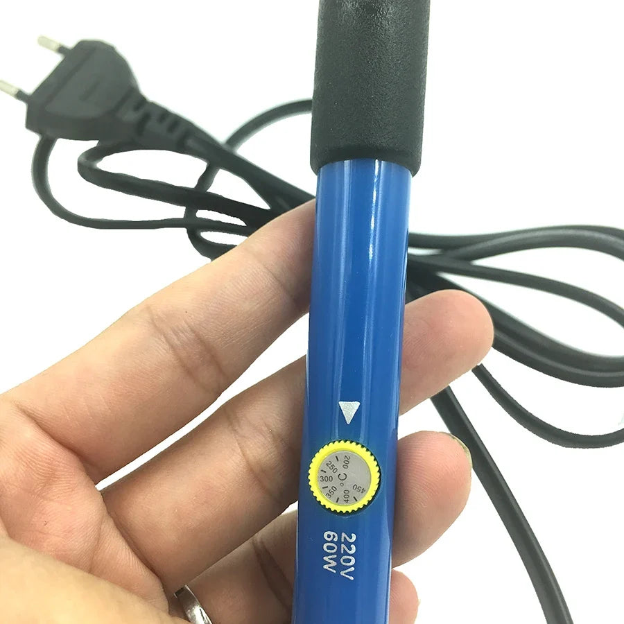 60W Portable Electric Soldering Iron – Adjustable 200–450°C Electric Soldering Iron Qme