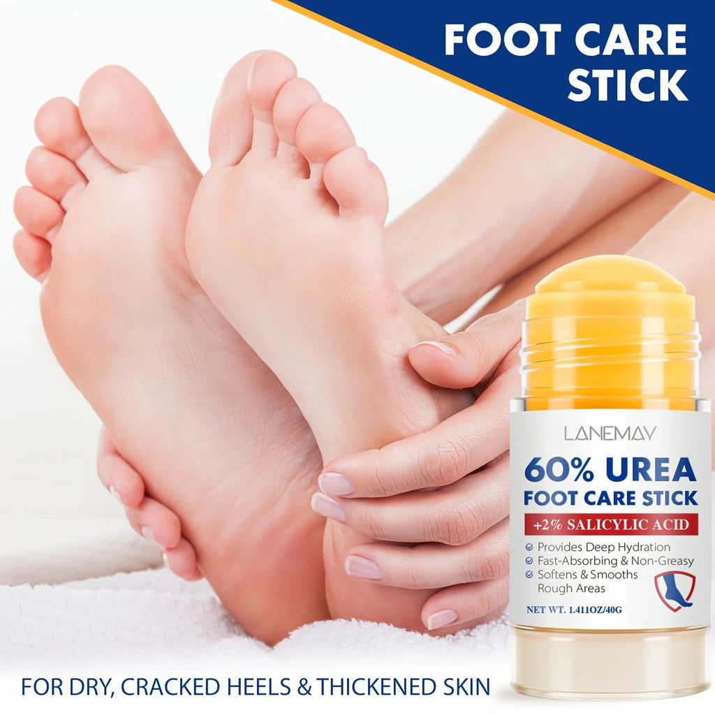 Lanemay 60% Urea Foot Stick – Dry & Cracked Heel Moisturizer Foot Care Stick Qst