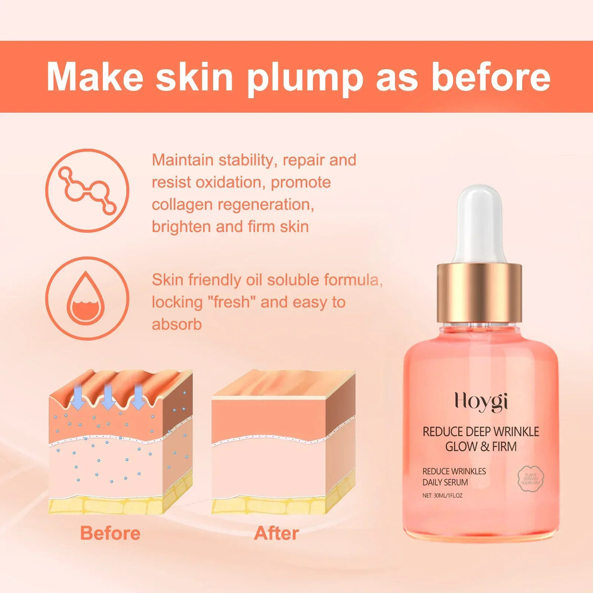 Rose Serum – Hydrating, Brightening & Pore-Minimizing Oil Facial Serum Qme
