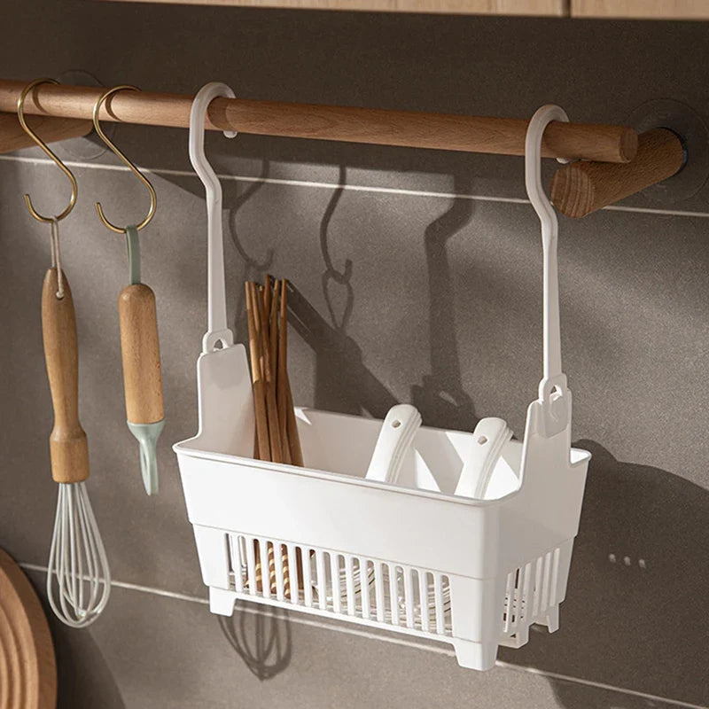 Hanging Shower Basket with Hook – Bathroom & Kitchen Organizer Hanging Storage Basket Qme