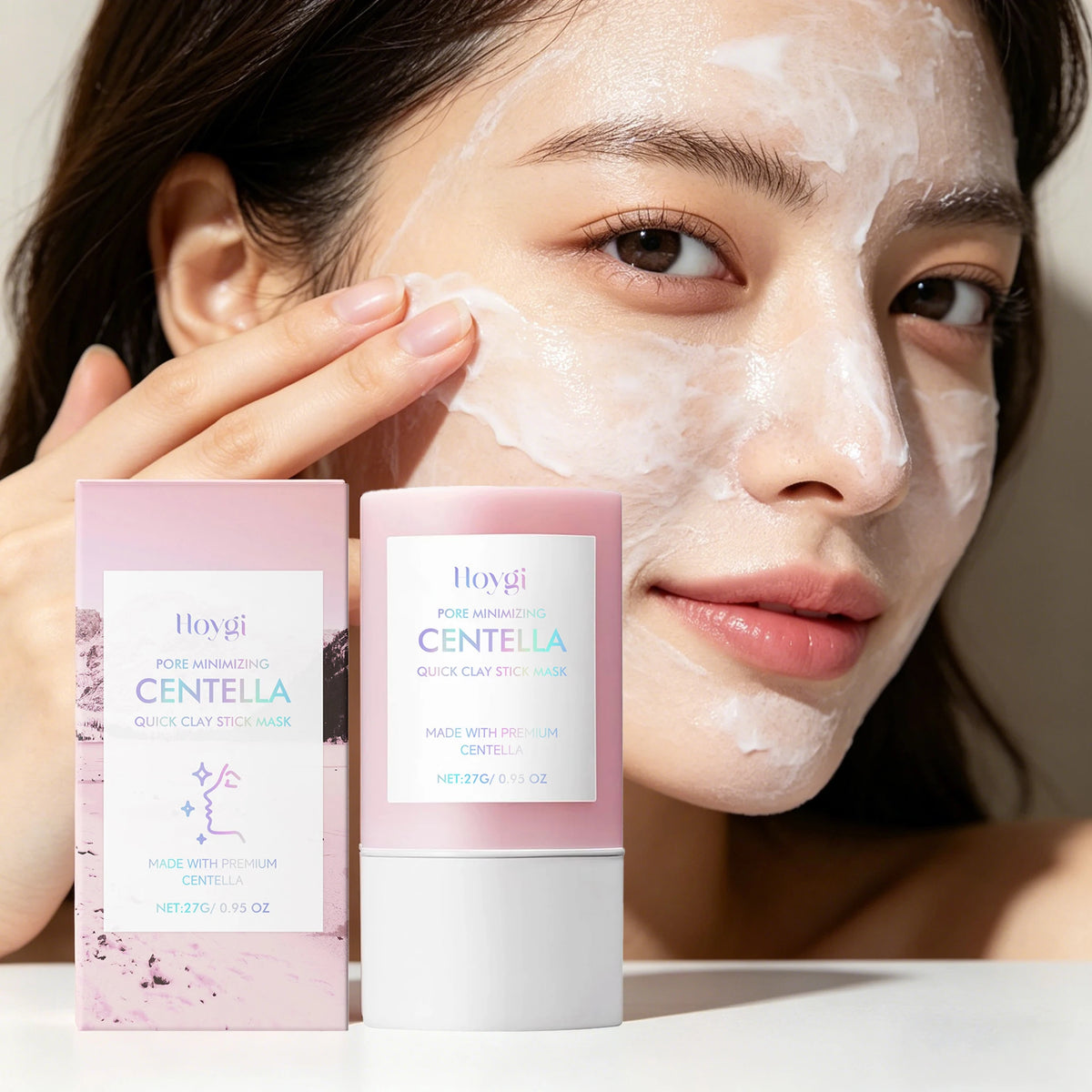Hoygi Centella Clay Mask Stick 27g – Moisture & Pore Smoothing Clay Face Mask Qst