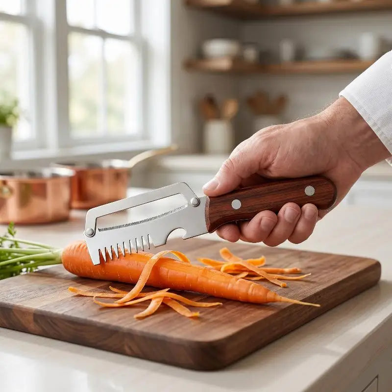 4-in-1 Stainless Steel Vegetable Peeler & Kitchen Tool Vegetable Peeler Qme