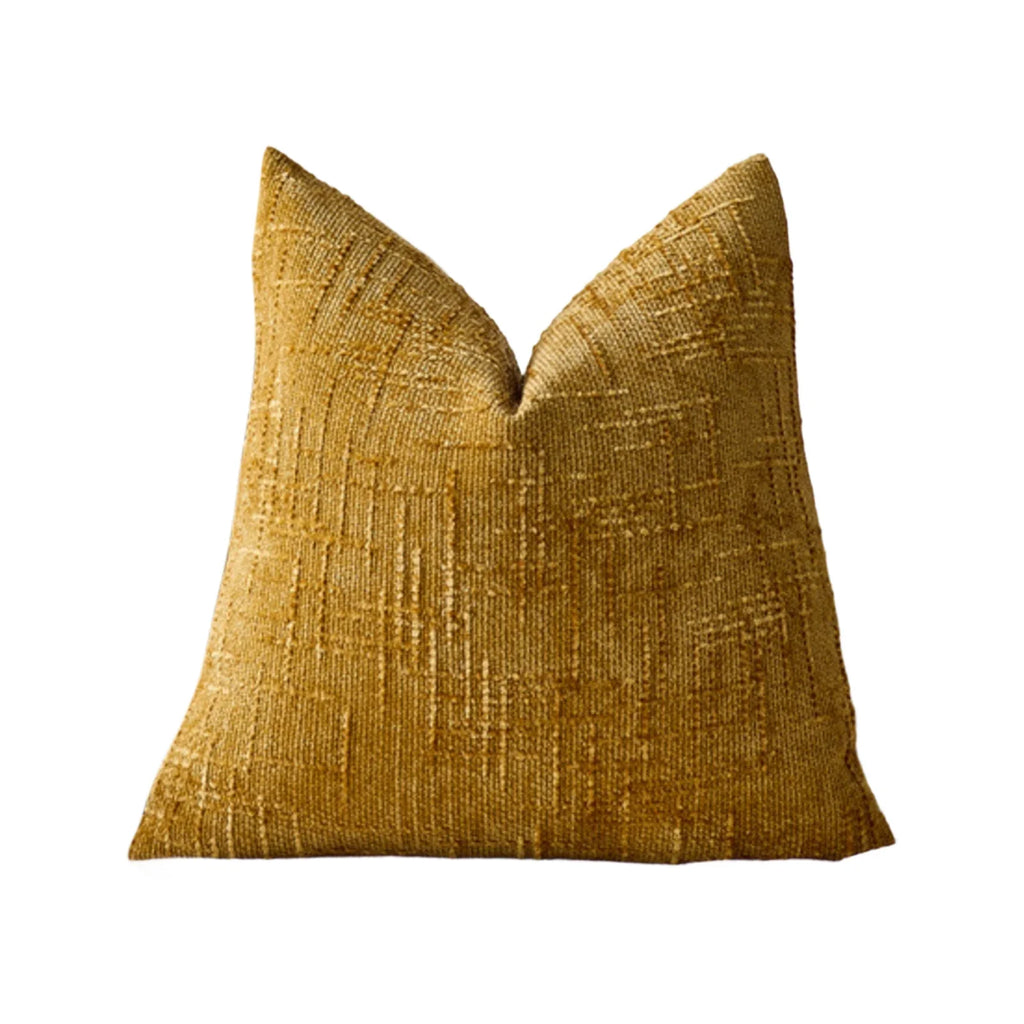 Vintage Chenille Pillow Covers | Soft Square Cushion Cases Chenille Pillow Cover Qme Yellow One Size