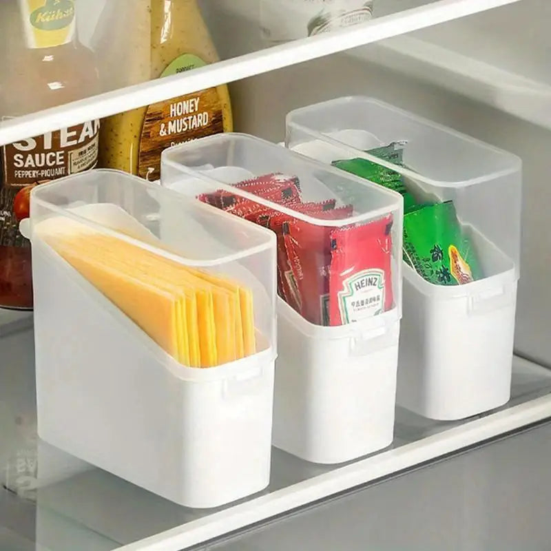 Cheese & Butter Slice Storage Box – Fridge Keeper Container Food Storage Container Qme