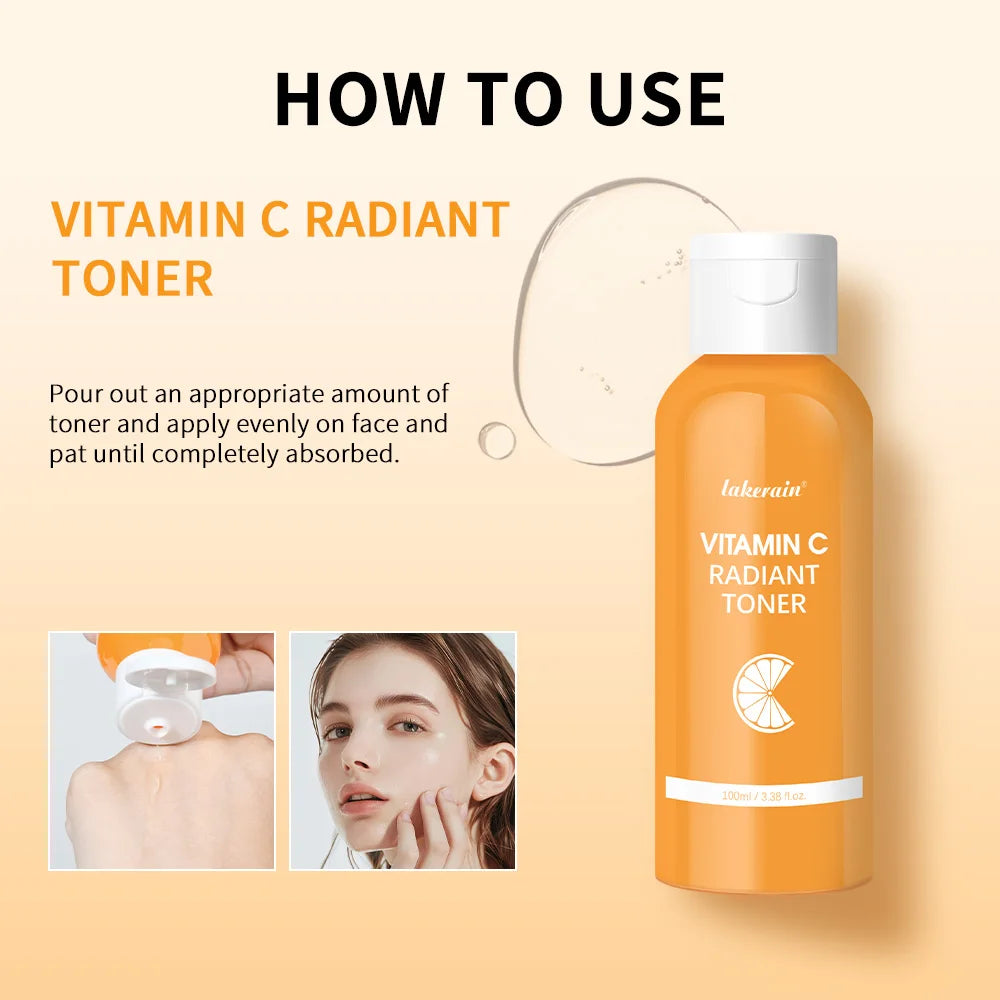 Lakerain Vitamin C Hydrating Toner – Natural Moisturizing Vitamin C Toner Qst