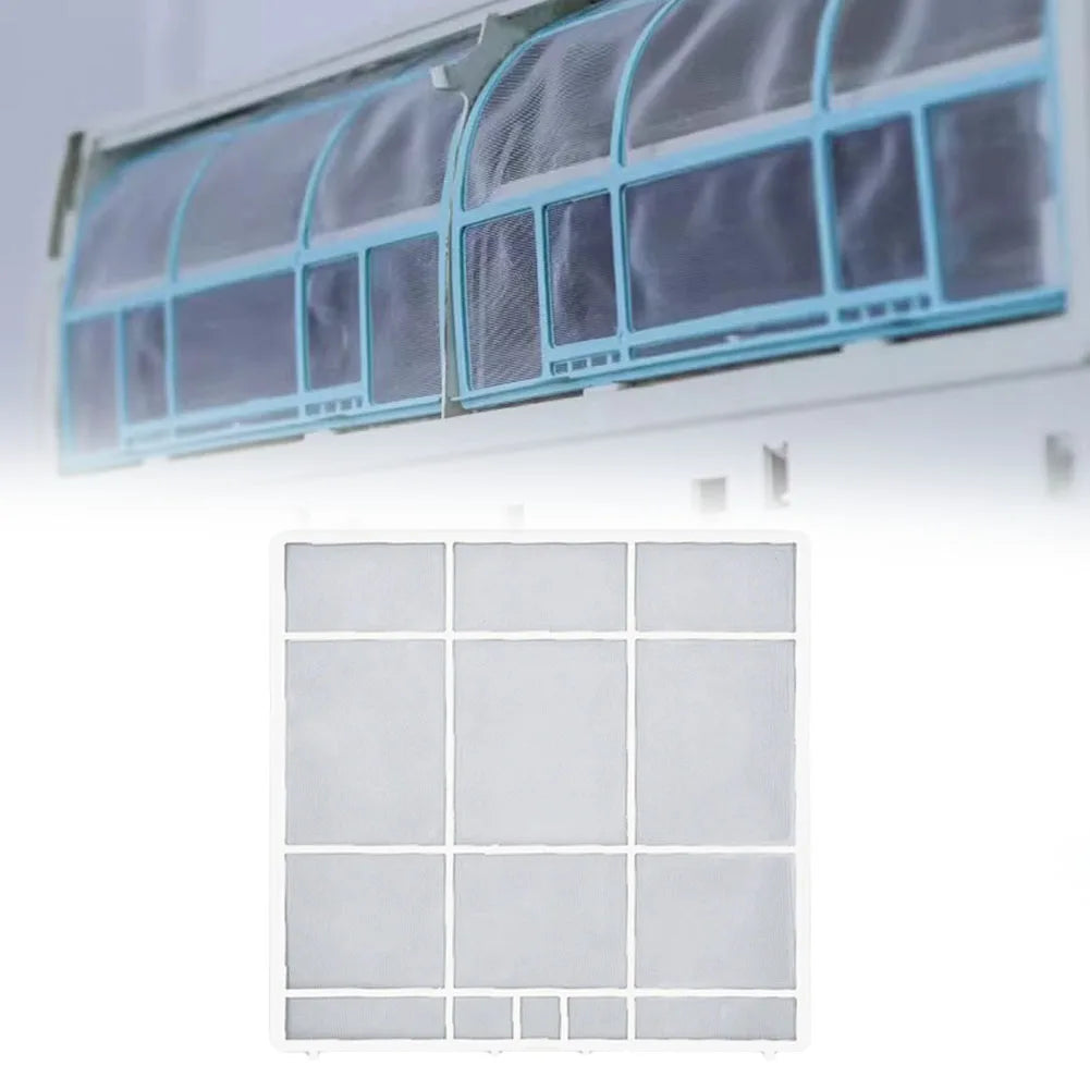 Indoor AC Dust Filter Screen – Hanging Unit Mesh Cover AC Filter Screen Qme 32.2X31cm