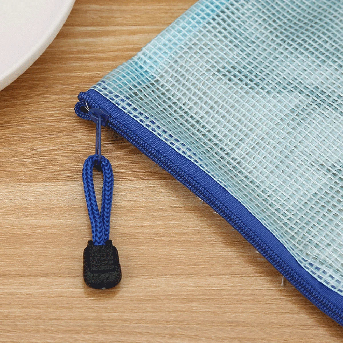 Mesh Zipper File Pouch A4 A5 A6 Document Storage Folder Zipper File Pouch Qme
