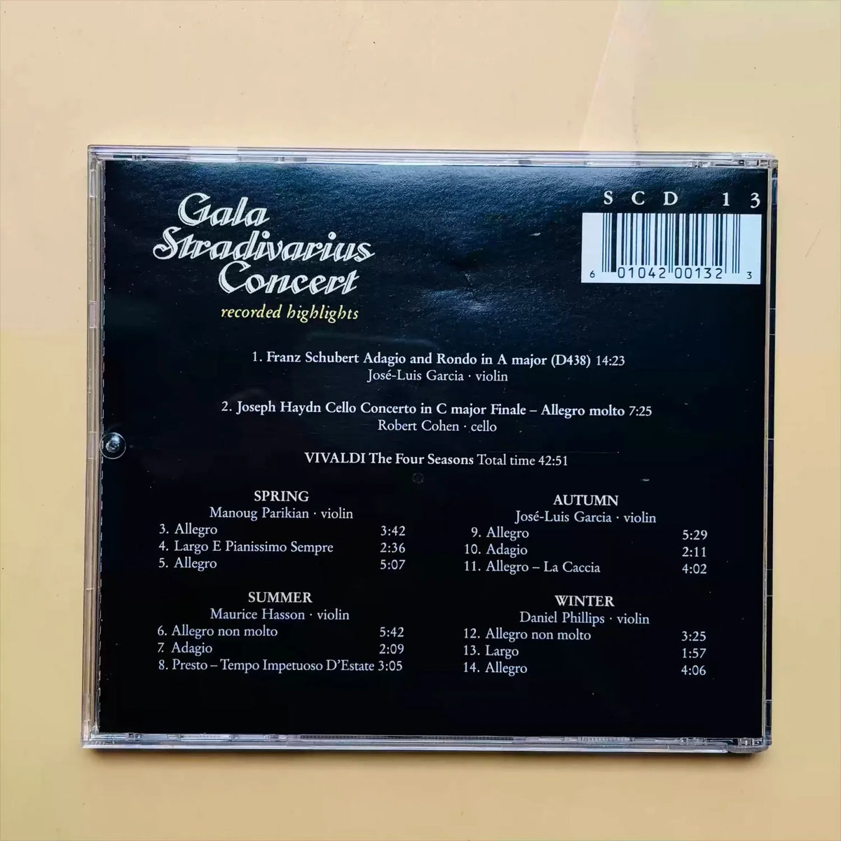 Vivaldi Four Seasons Baroque Violin Concerto CD | HiFi Audio Classical Music CD Qme