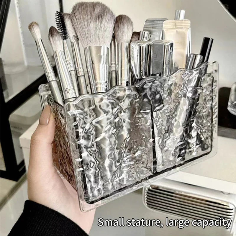 Eyebrow Pencil & Makeup Brush Holder Storage Stand | 2 Holes Cosmetic Storage Stand Qme