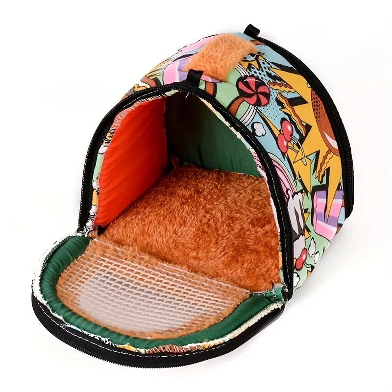 Cartoon Small Pet Carrier Bag – Chinchilla, Hamster & Guinea Pig Small Pet Carrier Bag Qme