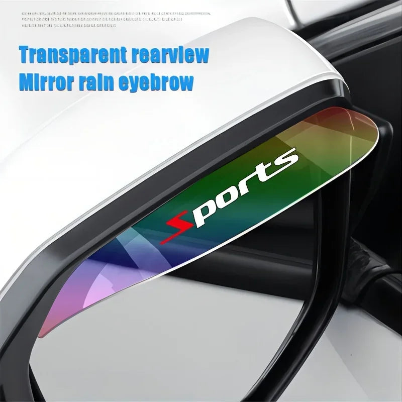 PVC Rearview Mirror Rain Cover Blades for Cars – 2pcs Car Mirror Rain Guard Qme