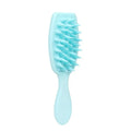 Silicone Scalp Massage Shampoo Brush with Long Handle Scalp Massage Brush Qme Blue China Mainland